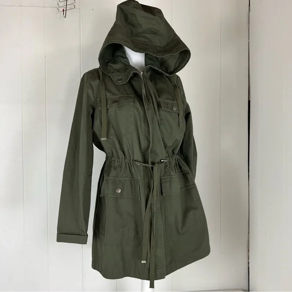 LOVE TREE OLIVE GREEN UTILITY JACKET SZ M - Picture 8 of 15